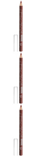 Карандаш для губ Luxvisage, тон 53, светло-коричневый, 3 шт