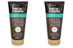 Маска Белита для темных и окрашенных волос Защита цвета и кристальное сияние 200 мл, 2 шт