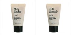 Гель-скраб для душа MILK BAOBAB cica body scrub wash travel edition 30мл 2шт