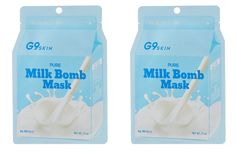 Тканевая маска для лица G9SKIN milk bomb mask pure 25мл 2шт