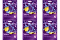 Тканевая маска для лица Corimo 100% SNAIL Сокращение морщин 22г 6 шт