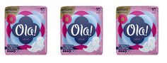 Гигиенические прокладки Ola Ultra Normal Бархатистая сеточка 165 г 10штук 3 упаковки