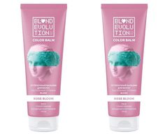 Оттеночный бальзам для волос Тоника Blond Evolution Rose Bloom Пыльно-Розовый 125 мл 2 шт