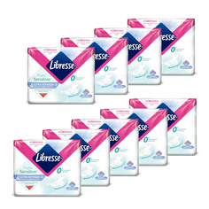 Прокладки ночные libresse Ultra Pure Sensitive 54 шт 9 упак