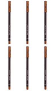 Карандаш для глаз и бровей THE SAEM saemmul wood eyebrow 01 brown 6шт