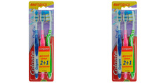 Зубная щетка Colgate zig zag plus средняя 2+1 2 упаковки