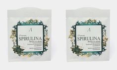 Маска для лица альгинатная Anskin Premium Spirulina успокаивающая 25 гр 2 шт