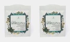 Маска для лица альгинатная Anskin Premium Spirulina успокаивающая 25 гр 2 шт