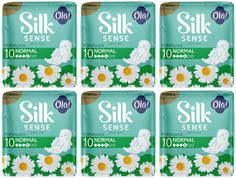 Гигиенические прокладки Ola Silk Sense Ultra Normal Ромашка 300 г 10штук 6 упаковок