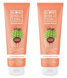 Оттеночный бальзам Тоника blondevolution peach blossom персиковый 125мл 2шт