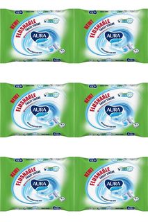 Влажная туалетная бумага Aura family в уп 42шт 6 уп