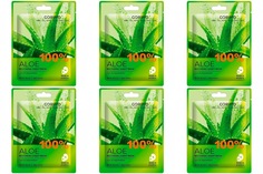 Тканевая маска для лица Corimo 100% ALOE Восстановление 22 г 6 шт