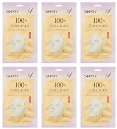 Маска на тканевой основе SHARY 100% коллаген 20г 6шт