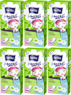 Прокладки ежедневные Bella panty relax for teens 20шт/уп 6 уп