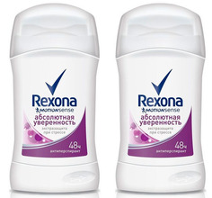 Дезодорант-стик Rexona абсолютная уверенность 40мл 2шт