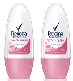 Дезодорант Rexona сухость пудры женский 50мл 2шт