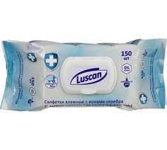 Антибактериальные влажные салфетки Luscan с крышкой 150 шт в упаковке 1587437 No Brand