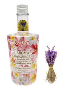 Масло для тела RasYan массажное Лаванда Rasyan Aroma Massage Oil Lavender, 450 мл