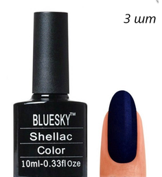 Bluesky Гель-лак для ногтей 175 SU, тёмно-синий, (3шт.)