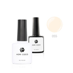 ADRICOCO Цветной гель-лак для ногтей №055, молочно-бежевый, 8 мл, (2шт.)