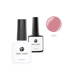 ADRICOCO Цветной гель-лак для ногтей №040, пыльно-розовый, 8 мл, (2шт.)