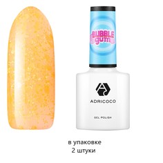 ADRICOCO Гель-лак для ногтей с цветной неоновой слюдой / Bubble Gum №03,