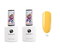 ADRICOCO Гель-лак для ногтей / Pretty dolly №15, неоновый цитрусовый, 8 мл, (2шт.)