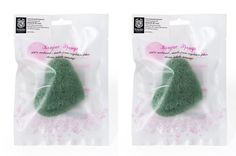 Kristaller Спонж конжаковый с экстрактом зеленого чая / KG-005, сердце, (2шт.)