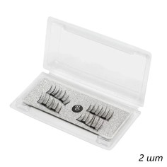 Nail Art Магнитные накладные ресницы на двух магнитах 08, (2шт.)