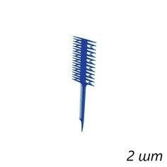 Dewal Расческа рабочая для волос JF-1010, пластик, синий, 21 см, (2шт.)