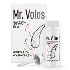 Средство для роста волос и бороды, Mr. Volos, Ксиноксин + Копексил, 60мл Mr.Volos