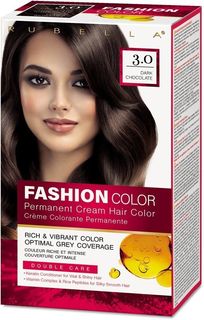 Стойкая крем-краска для волос Rubella, Fashion Color 3.0 Темный шоколад, 50 мл