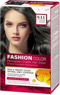Стойкая крем-краска для волос Rubella, Fashion Color 9.11 Серебряный блонд, 50 мл