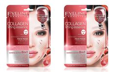 Eveline Коллагеновая маска для лица С сильным лифтинг-эффектом, 2 шт