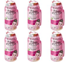 Био-маска Eveline для лица Power Shake Mask, 10 мл, 6 шт