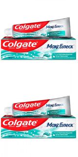 Зубная паста Colgate Макс Блеск, отбеливающая, 100 мл, 2 шт