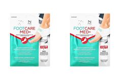 Eveline Экспресс-маска для пяток Footcare Med+, Отшелушивающая, с АНА и ВНА кислотами, 2шт