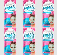 Тканевая маска для лица Eveline Bubble Face Mask Увлажняющая, 6 шт