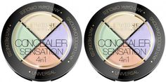 Профессиональный набор корректоров для макияжа лица Eveline Concealer Sensation, 12 г 2 шт