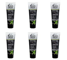 Маска-скраб Витэкс для лица полирующая BLACK CLEAN,75мл 6 шт Vitex