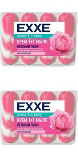 Мыло EXXE Туалетное 1+1 Нежный пион, 4 шт по 90 г, 2 уп