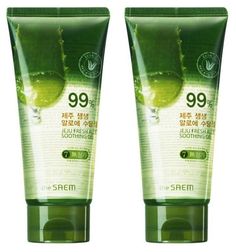 Гель The Saem Jeju Fresh Aloe Soothing Gel с алоэ увлажняющий 120 мл 2 шт