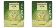 Маска тканевая для лица THE SAEM pure natural mask sheet snail 20мл 2шт