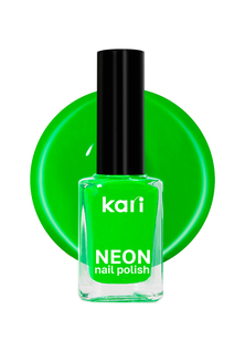 Лак для дизайна ногтей Kari NEON тон 332 Green art-neon9