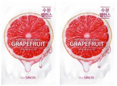 Маска на тканевой основе The Saem Natural Grapefruit 21 мл 2 шт