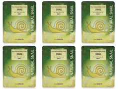 Маска тканевая для лица THE SAEM pure natural mask sheet snail 20мл 6шт