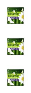 Гигиенические прокладки Naturella Camomile Night Single,180 г, 6штук, 3 упаковки