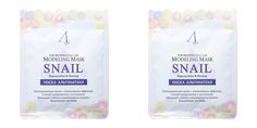 Альгинатная маска для лица Anskin snail modeling mask антивозрастная 25г 2шт