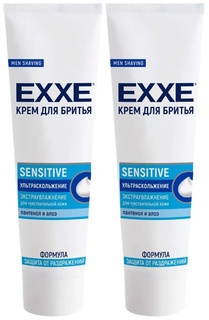 Крем для бритья EXXE Sensitive, для чувствительной кожи, 100мл, 2шт