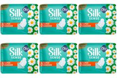 Прокладки гигиенические Ola! silk sense classic deo super ромашка 8шт/уп 6шт